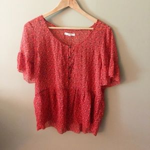Madewell Eliot flowy floral top size Medium
